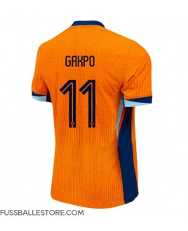 Günstige Niederlande Cody Gakpo #11 Heimtrikot EM 2024 Kurzarm